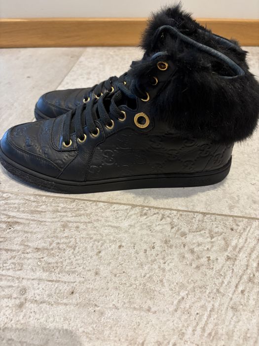 Оригинални дамски кожени боти Gucci