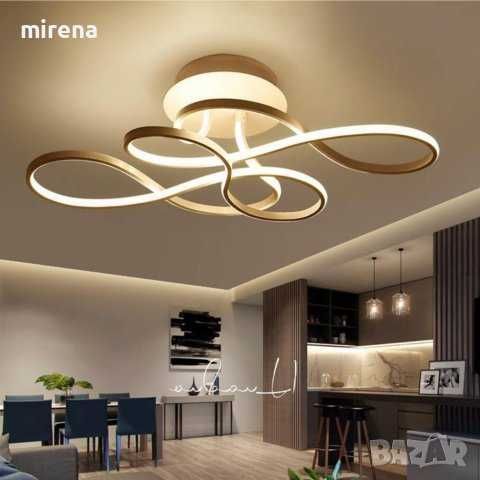 ED лед модерна арт спирална димируема таванна лампа полилей