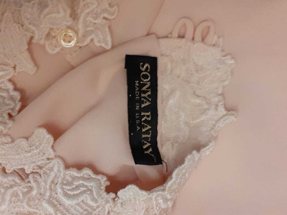 Bluza fara maneci, dama, elegant, ocazie, dantela roz pudrat