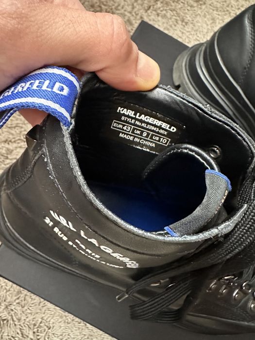 Мъжки кожени кубинки Karl Lagerfeld