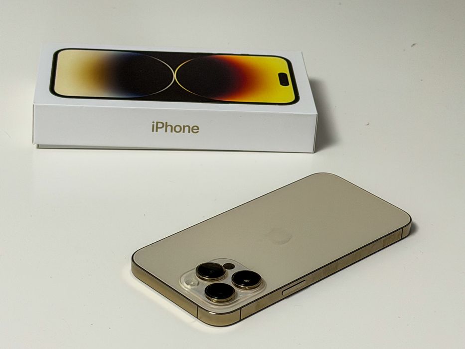 iPhone 14 Pro Max Gold / 128GB / Full Box / IMPECABIL