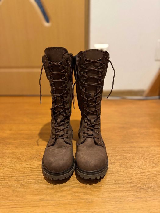 Ghete CG piele întoarsă, militare combat, mărimea 37, iarnă