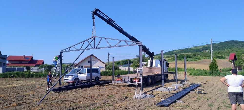 Închiriez vand Camion  macara brat 14,5 m . Transport utilaje