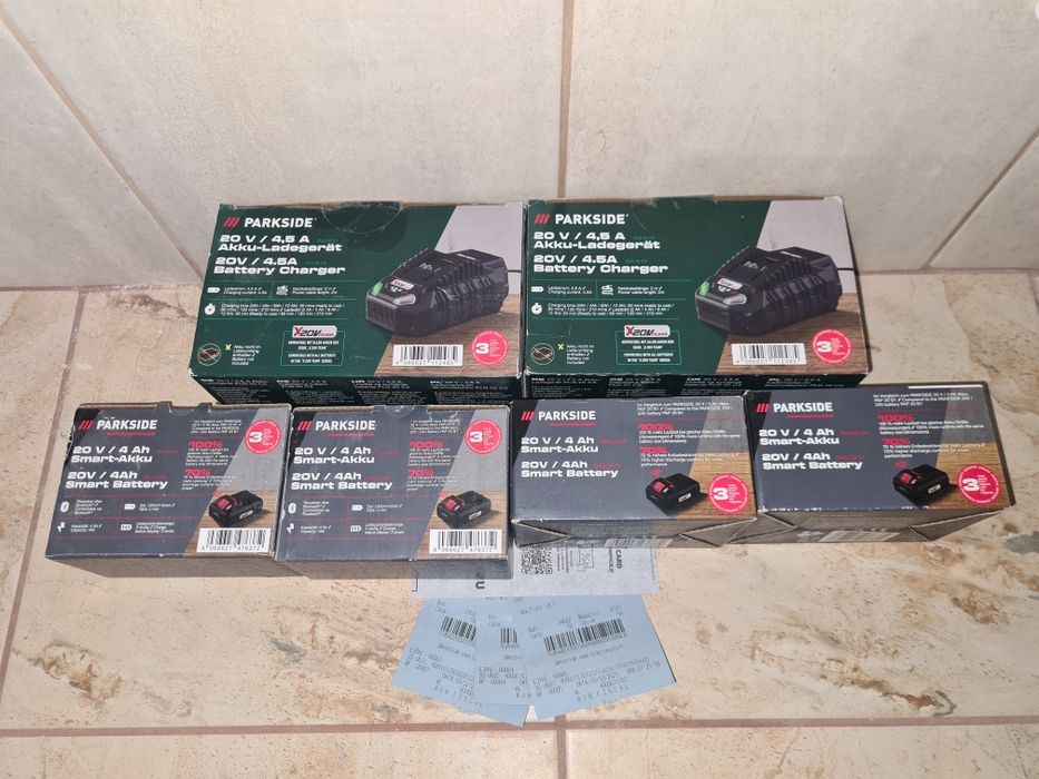 NOI. Garantie. Kit Acumulatori si incarcatoare Parkside Performance