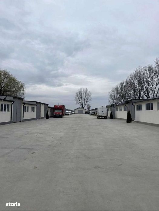 Tomesti. Hala: 197m2 770€ | Hala: 391 m2 1299€ (3,3€/m2). Negociabil.