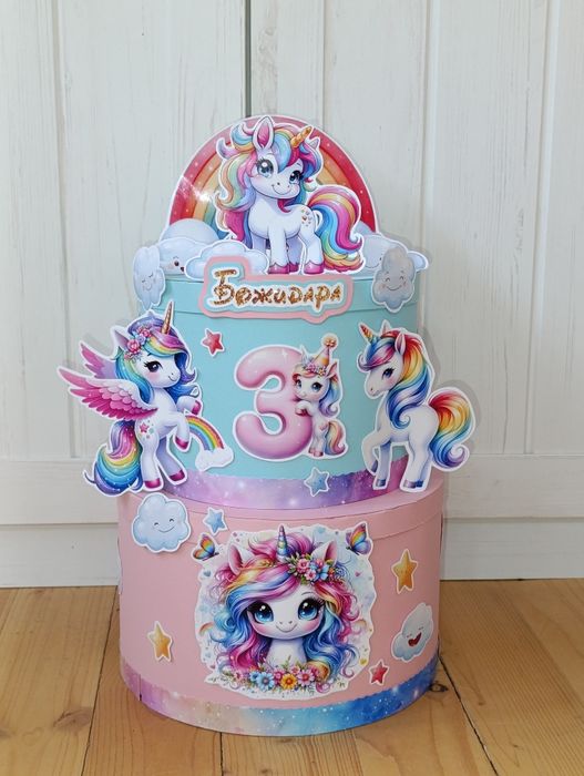 Картонена торта за момиче