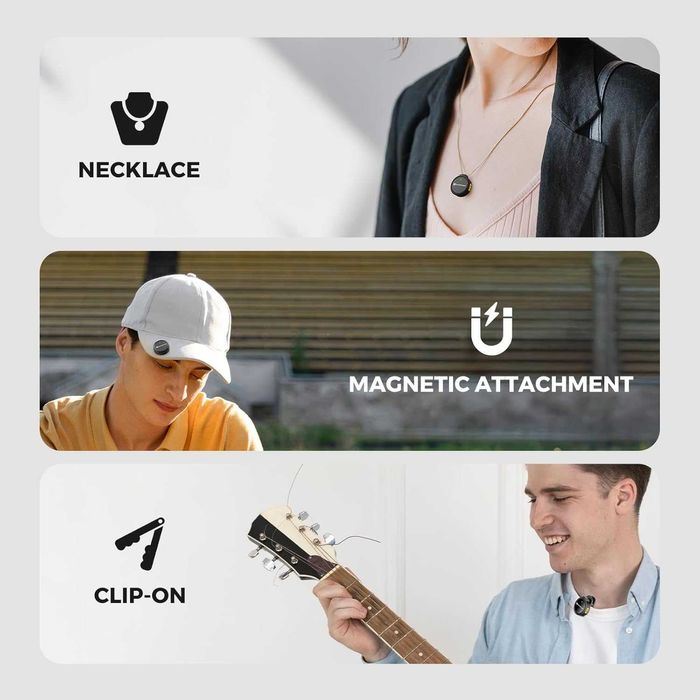 Безжични микрофони NearStream Lavalier за iPhone/Android/PC.