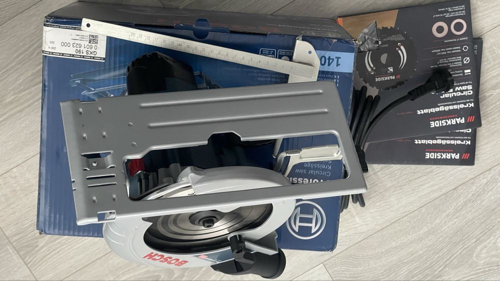 Circular Bosch Professional GKS 190, 1400W, 190 mm, nou