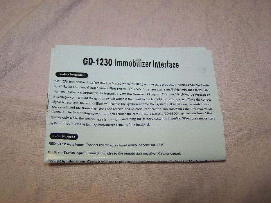 Modul bypass cheie auto cu cip necesar pentru montarea alarmelor...