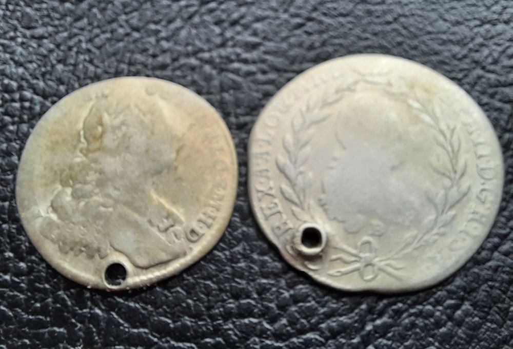 Стара сребърна/и 12 кройцера Бавария и 20 кройцера Австрия