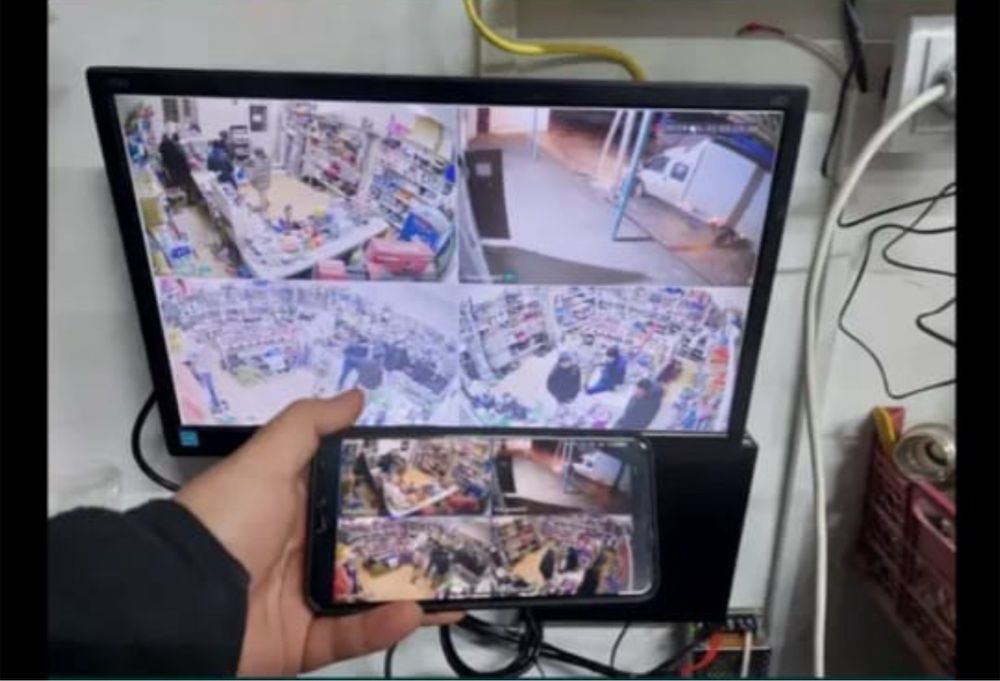 Установка камера , видеонаблюдения