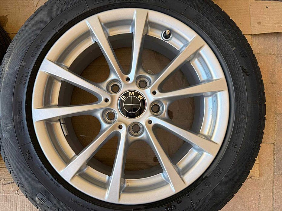 Roti complete import Germania: jante orginale BMW Style 390, ca si noi Seria 1 3 4 F20 F30 F31 F32 F33 + 205 60 16 VARA Goodyear Runflat