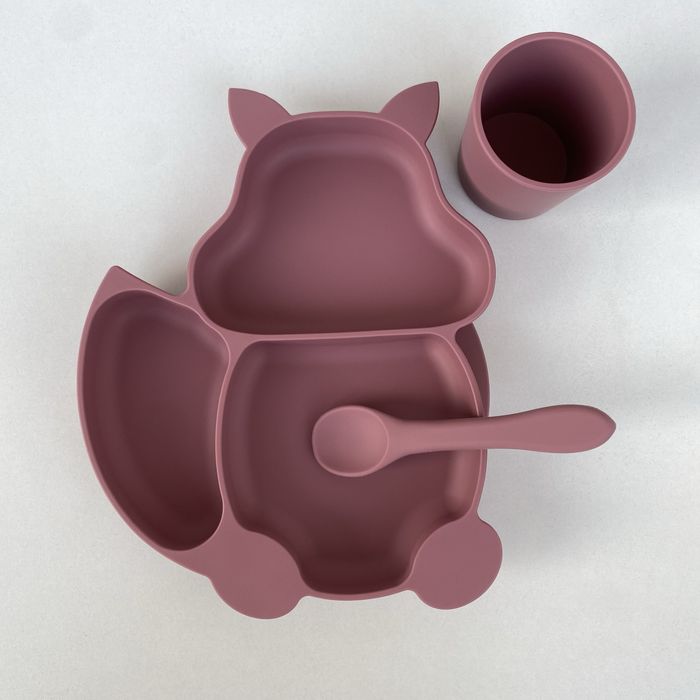 Силиконовая детская посуда