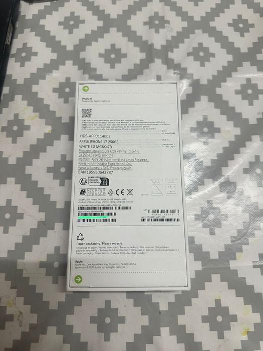 IPHONE 17 WHITE 256GB NOU sigilat liber de retea