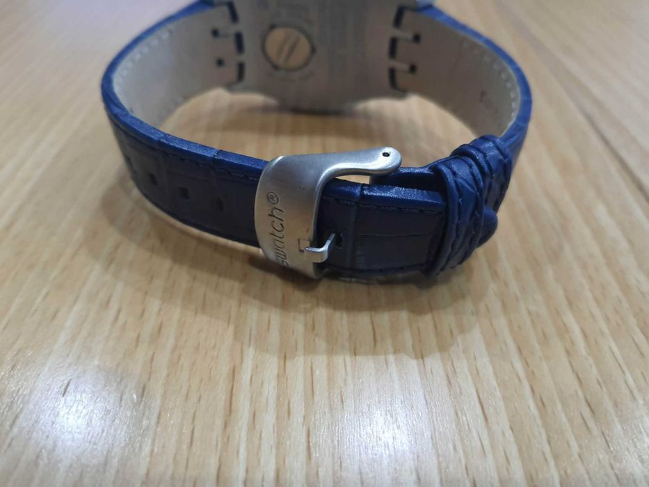 Swatch Irony Big YTS408 “New Bigberry” –  нов, син циферблат, дата