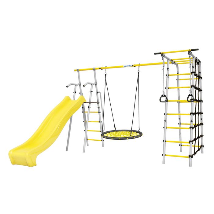 Детская площадка ROMANA Богатырь MAX Плюс-2 (качели сетка-гнездо)