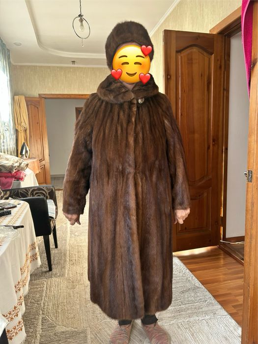 Шуба с шапкой