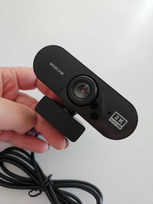 Уеб камера 2K USB, автофокус, широкоъгълен обектив, двойни микрофони, за лаптоп/настолен компютър