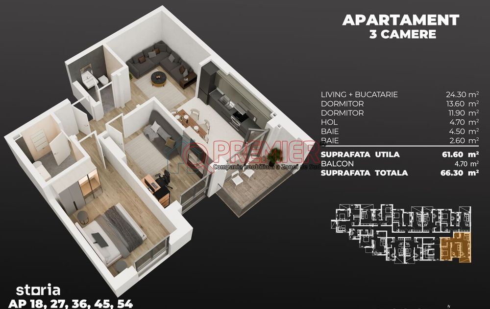 Apartament 3 Camere - Popesti Leordeni - 2 Minute Metrou Berceni — fotografia 1