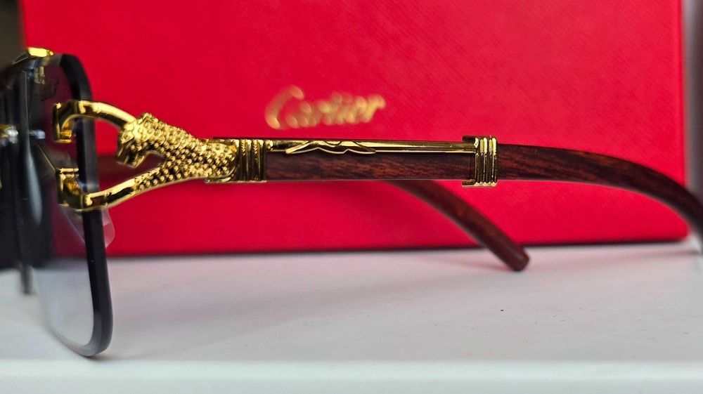 Ochelari de soare Cartier Leopard Blue