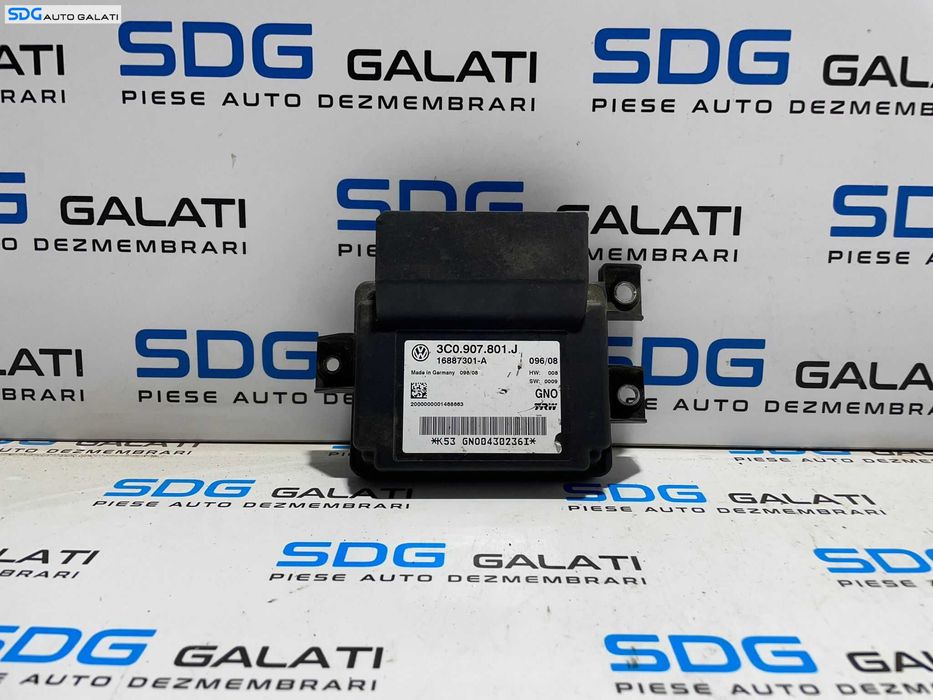 Modul Unitate Calculator Frana de Mana Electrica Volkswagen Passat B6 2005 - 2010 Cod 3C0907801J 3C0.907.801.J [L3281]