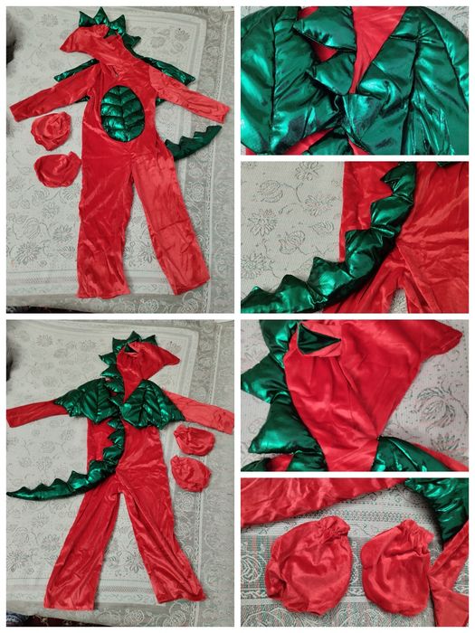 Новые костюмы для детей "Дракоша (Динозавр)"для девочек и мальчиков