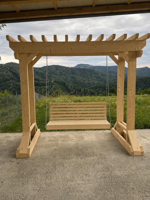Pergola leagan mobiler gradina