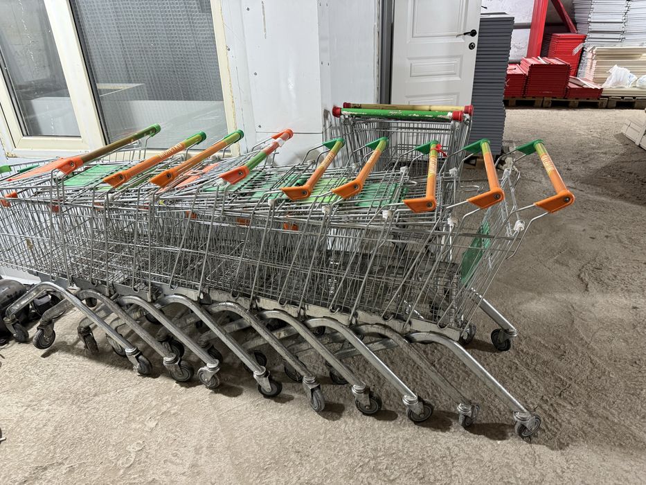 Тележки покупательские б/у