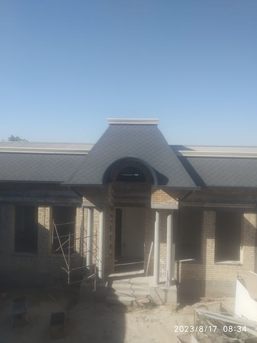 Кровля беседки мансарды