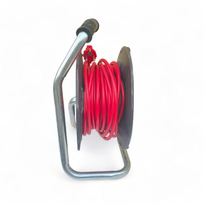 Кабел макара Bul-Max, 30m Удължител с 4 гнезда, 3×2,5 mm, транспортна