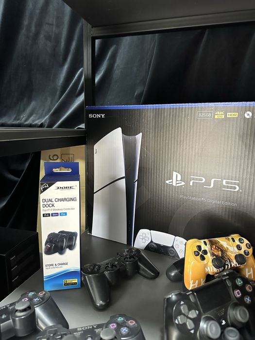 PlayStation 5 Slim с дисковод с бонусом играми 2025 года, доставка