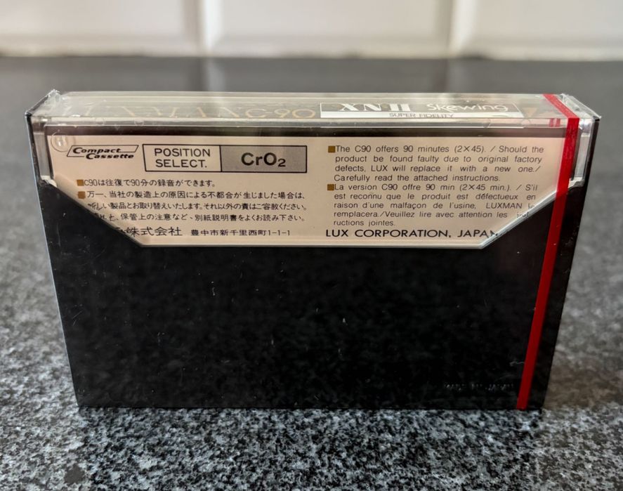 Аудио касета Luxman XN-II 90 Skewing/Azimuth Adj. (запечатана/нова)