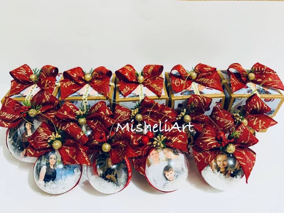 Коледна топка със снимка