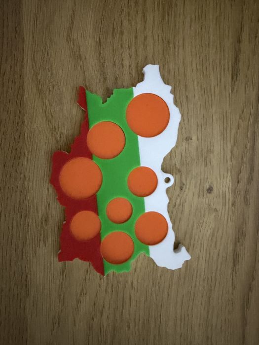 колекционерска карта на България със място за стотинки