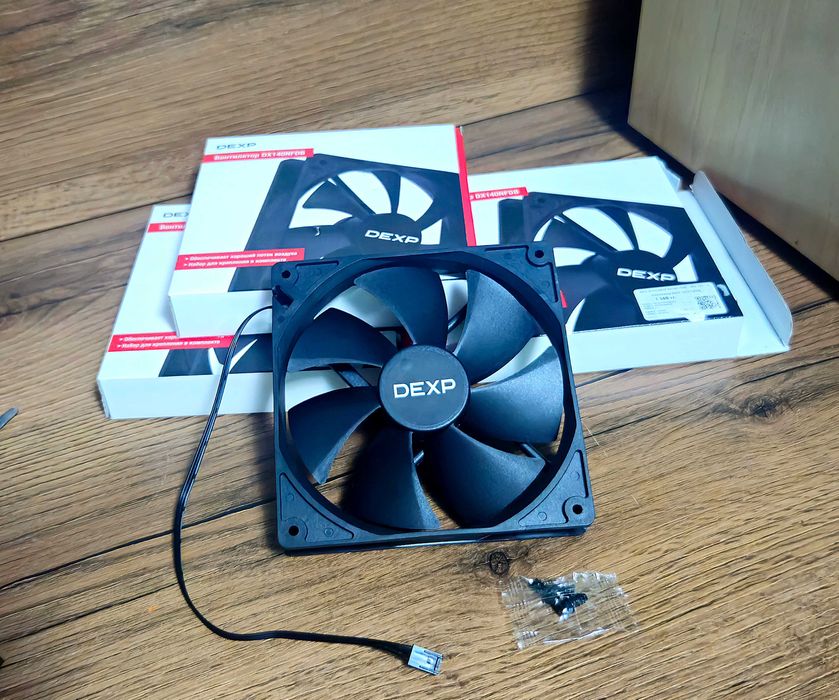 Кулера на процессор и корпусные 140мм