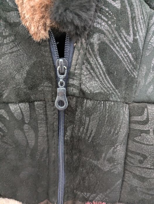 Vesta copii blana,  piele naturala, 1-2 ani, 86-92-98