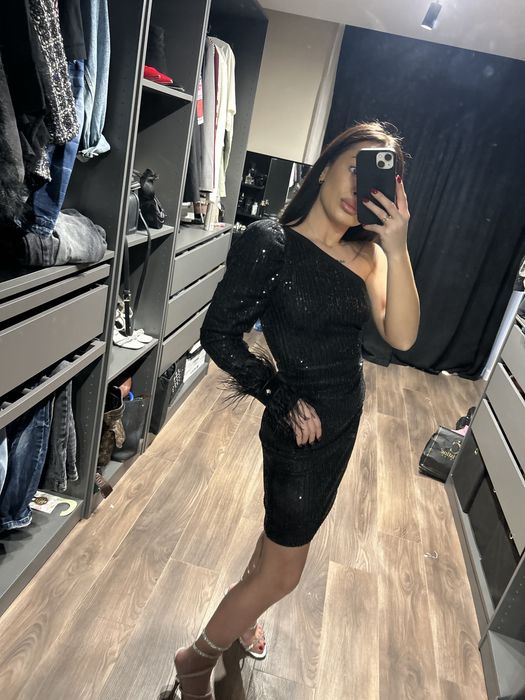 Елегантна рокля в черно Christine fashion