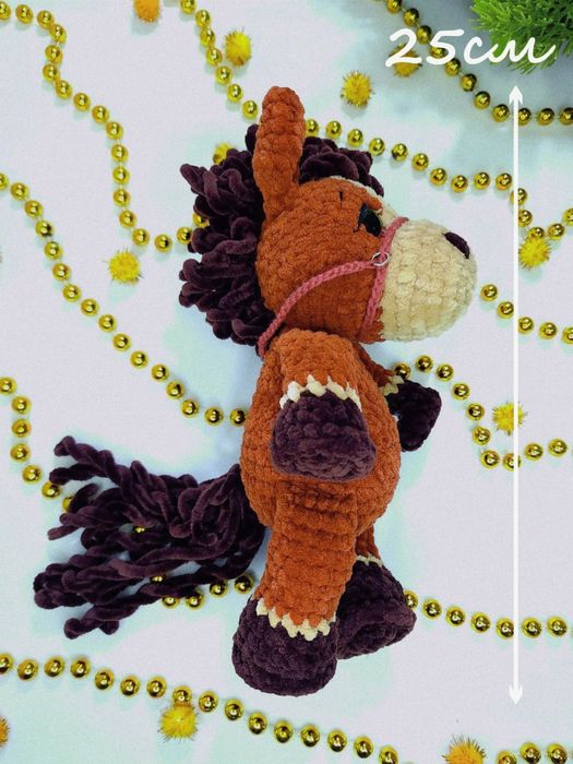 Лошадь символ Нового года 2026, 25 см, ручная работа