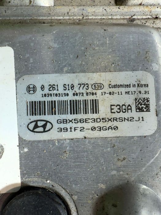 CALCULATOR MOTOR ECU HYUNDAI I20 15 SE MPI 1.2 BENZINA 2017 COD OEM 0261S10773 / 391F2-03GA0 / HATCHBACK 2014-2020
