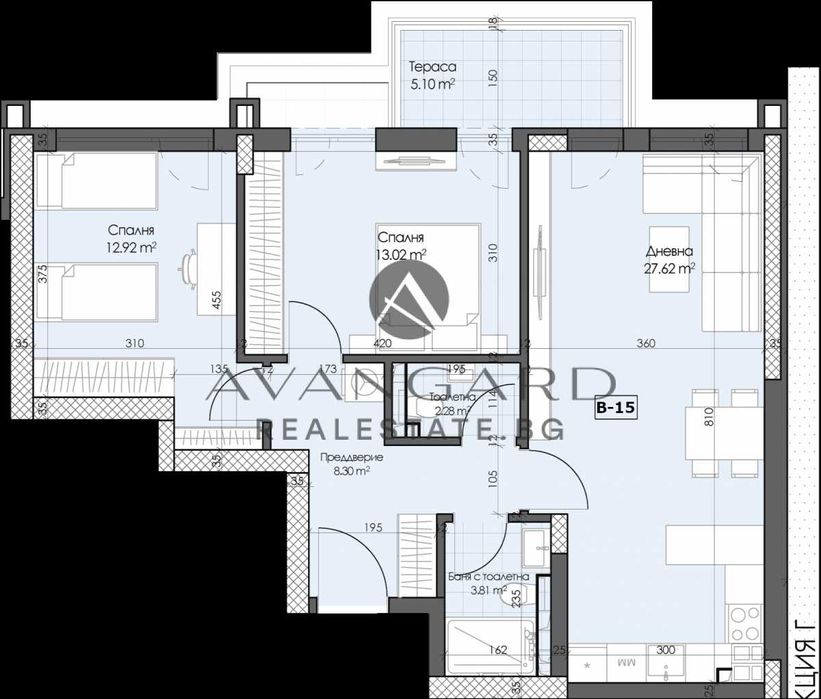 Продава се Тристаен апартамент в Пловдив, Кършияка - 105 кв.м за 661 €/кв.м - Снимка #2