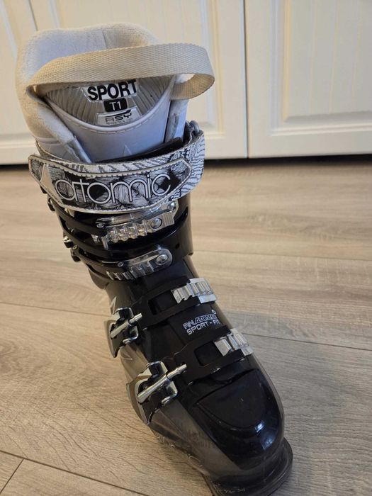 Clăpari Atomic Sport damă– flex 90– MP 25/25.5 + branțuri SIDAS + husă
