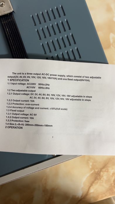 Sursa de alimentare stabilizatoare AC-DC