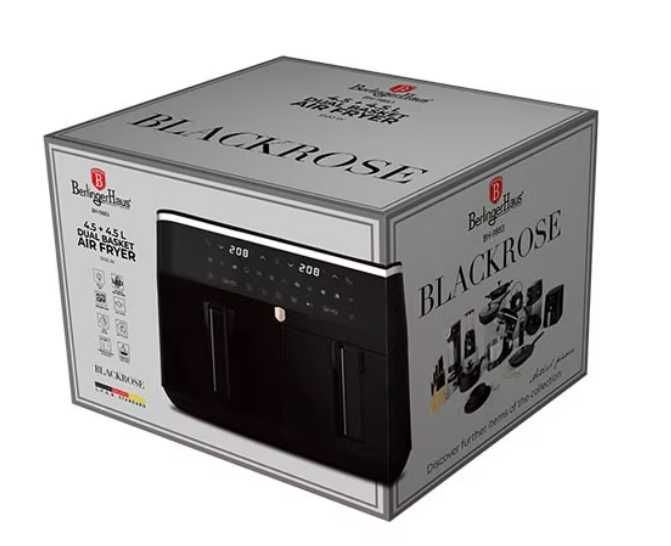 Berlinger Haus Двоен еър фрайър, 4.5 + 4.5 L