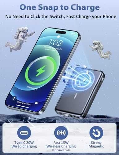 Нова Магнитна Magsafe външна батерия 10000mAh PD 20W зарядно телефон