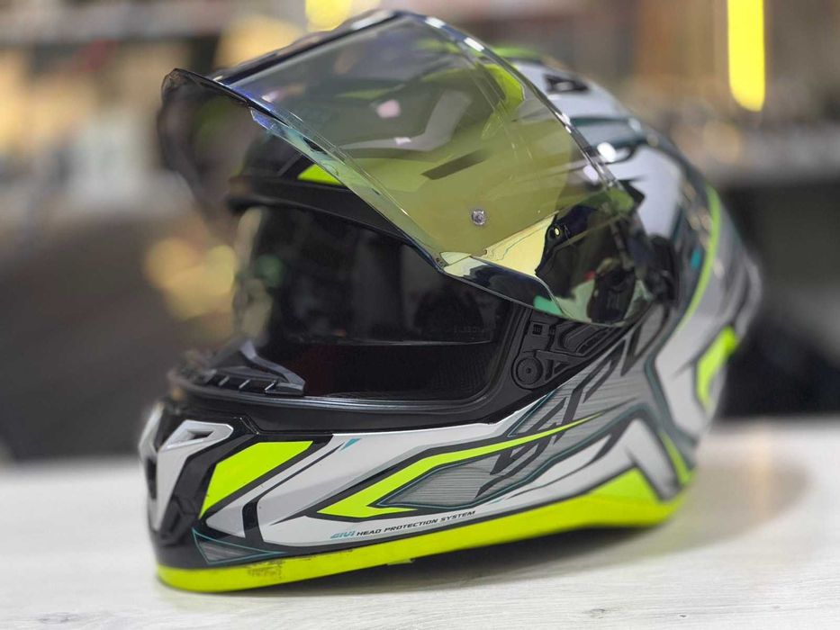 Каска Givi 50.9 Sport Atomic Silver/Yellow L-размер