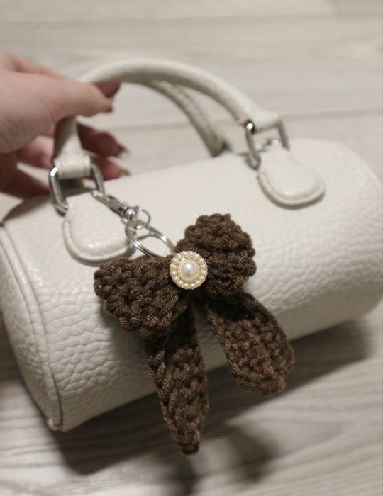 Fundită Breloc pentru geantă, crosetat / Bag charm