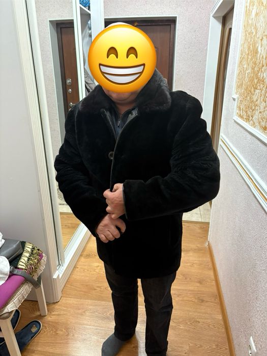 Мужская шуба мутон / норка