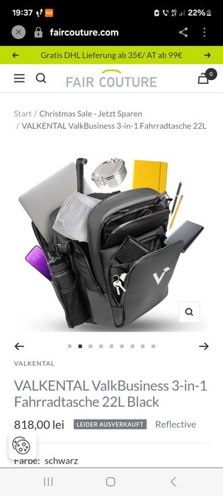 Rucsac 3 în 1 bicicleta