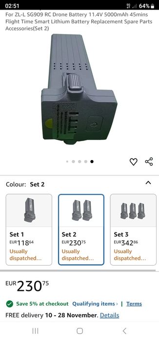 Drona 2 baterii si telecomanda noi noute