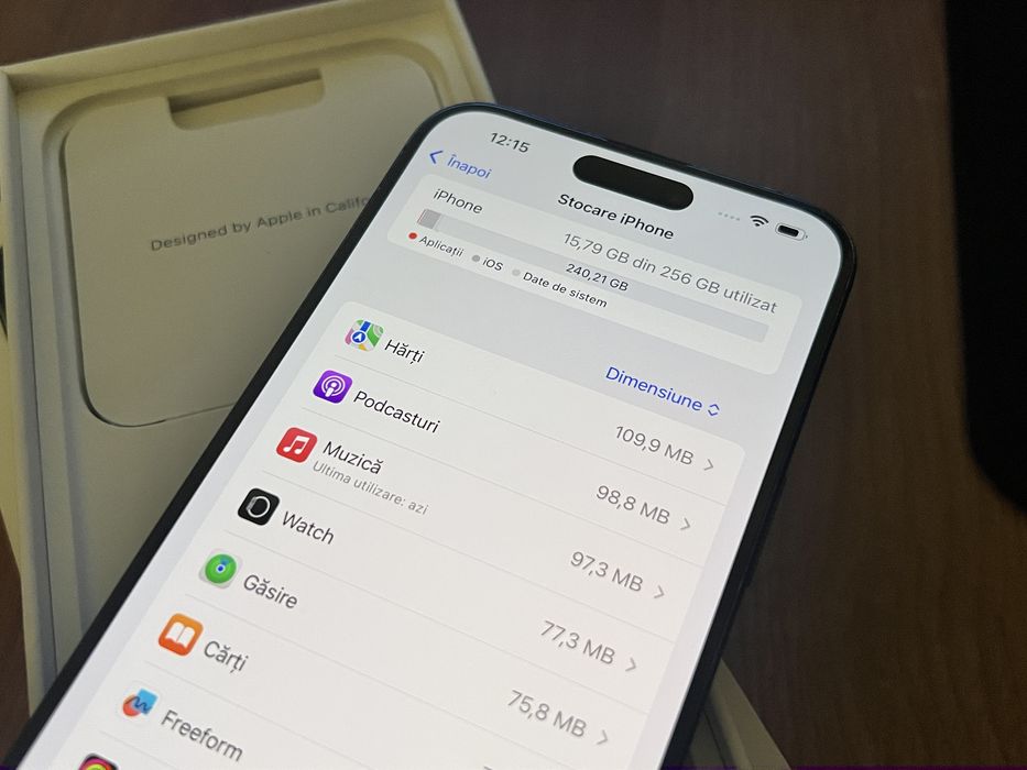 iPhone 15 Pro Max 256 GB Blue Titanium Albastru